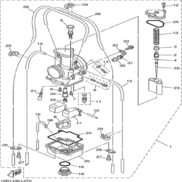 Plug, screw, 5ET-14115-00 , Yamaha